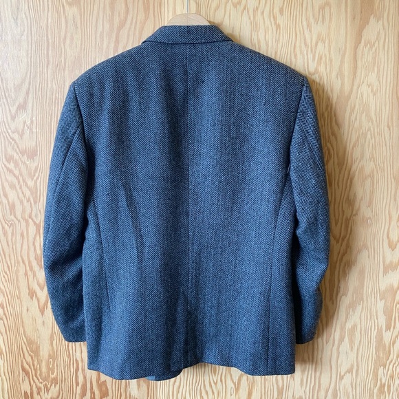 Vintage MEN’S Herringbone Tweed Blazer - Picture 5 of 12